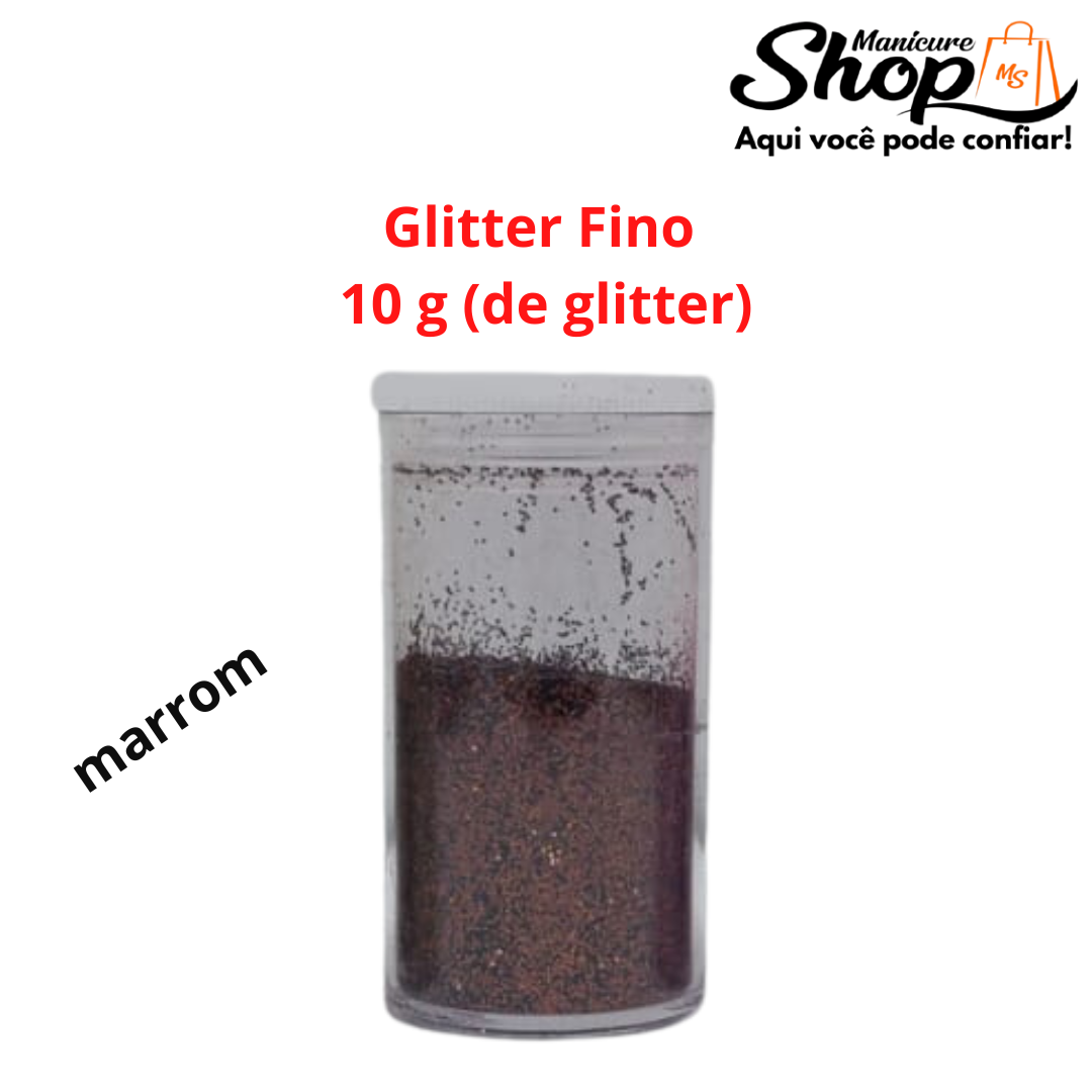 Glitter Fino – Marrom – 10g
