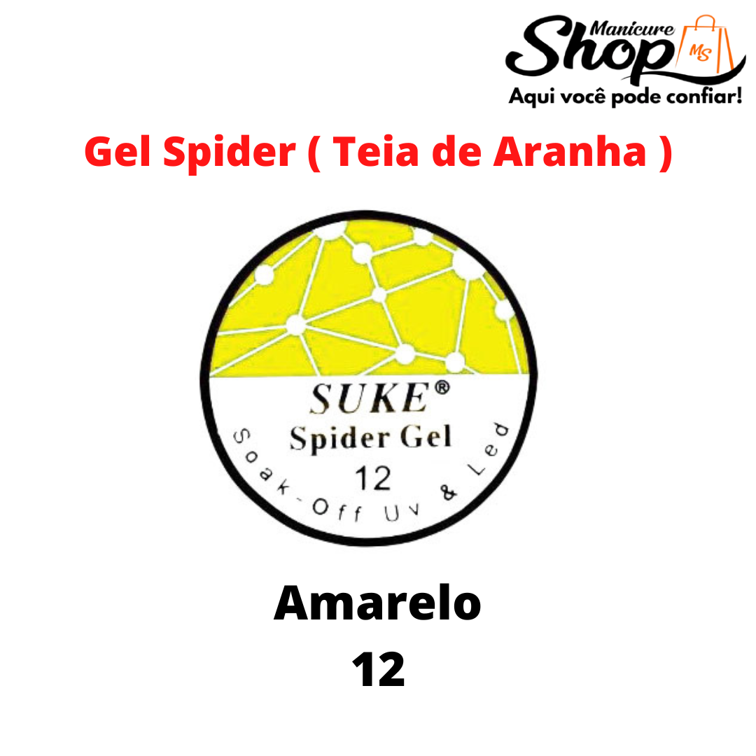 Gel Spider/Aranha – SUKE – Amarelo N12