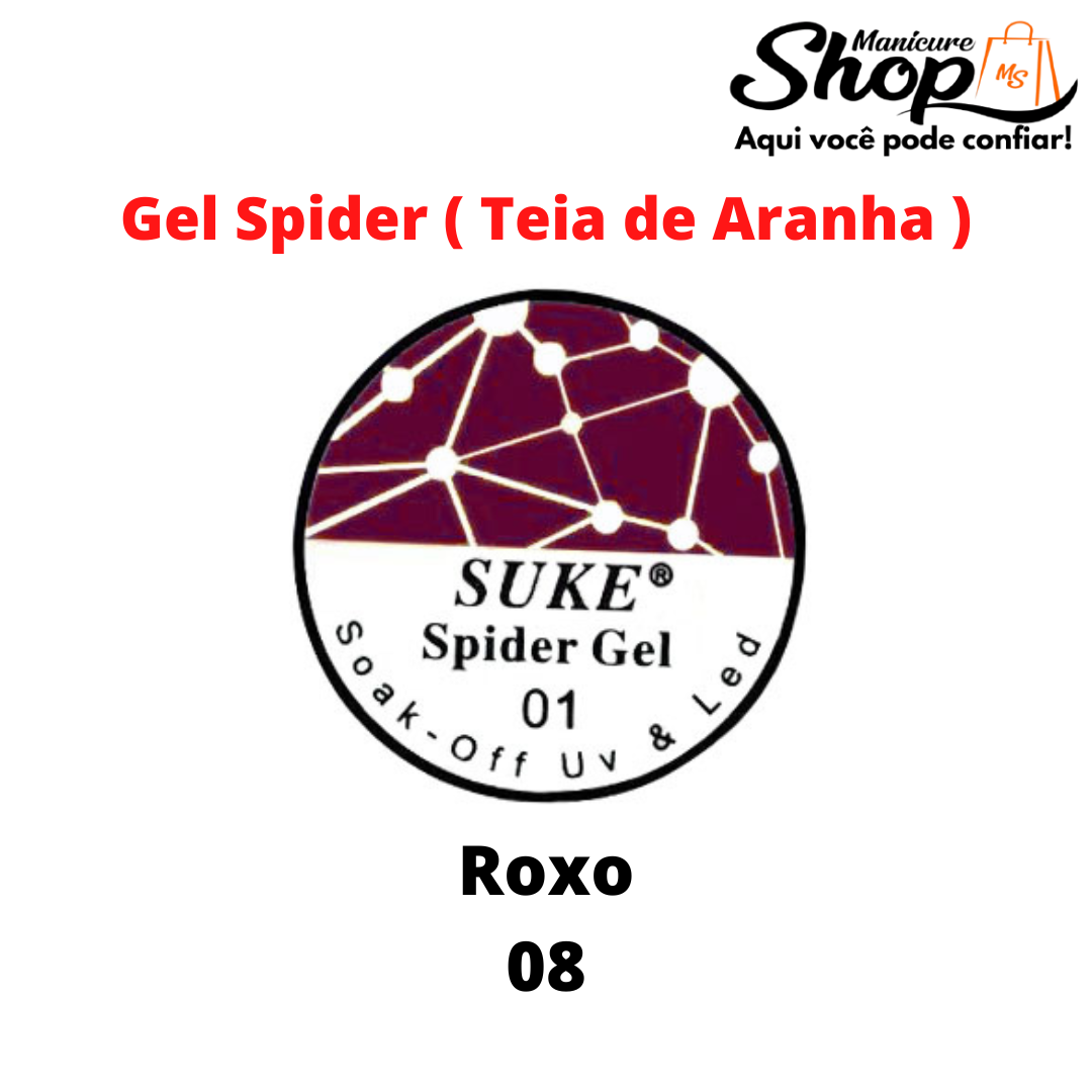 Gel Spider/Aranha – SUKE – Roxo N08