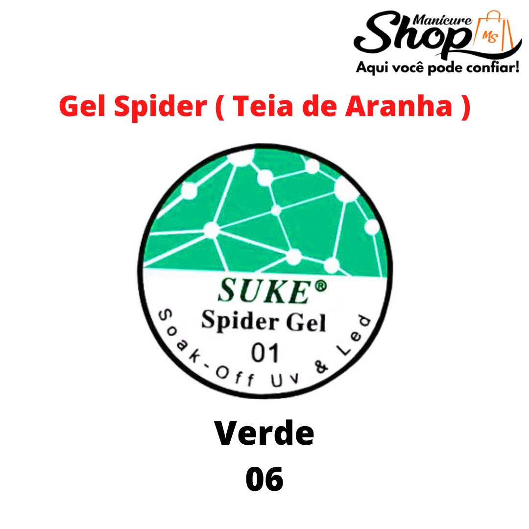 Gel Spider/Aranha – SUKE – Verde N06