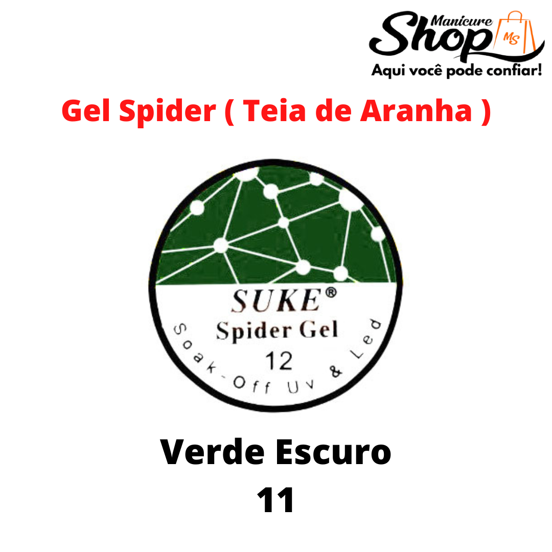 Gel Spider/Aranha – SUKE – Verde Escuro N11