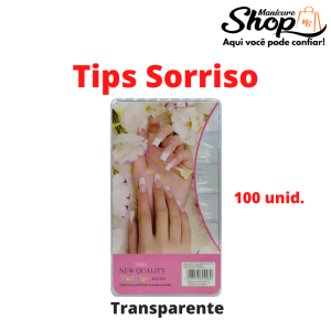 Tips Sorriso – Transparente – 100un – M&C New Quality