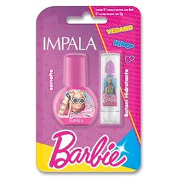Esmalte Cremoso – Iconica 6 Ml + Batom Roxo 1 G – Impala / Barbie