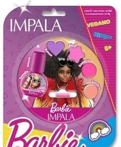 Kit: Esmalte + Sombra + Batom + Blush – Icônica – Impala / Barbie