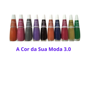 Coleção Esmaltes – A COR DA SUA MODA 3.0 – 10 Cores – Impala