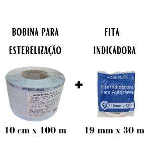 Kit Bobina + Fita Indicadora P/ Esterilização – HospFlex