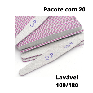 Pacote- 20 Lixas (Lavável) 100/180 Abre Poros – Caixão