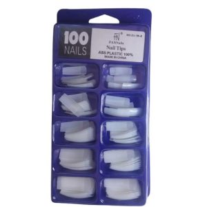 Tips Reta – Leitosa – 100un – Fan Nails FN