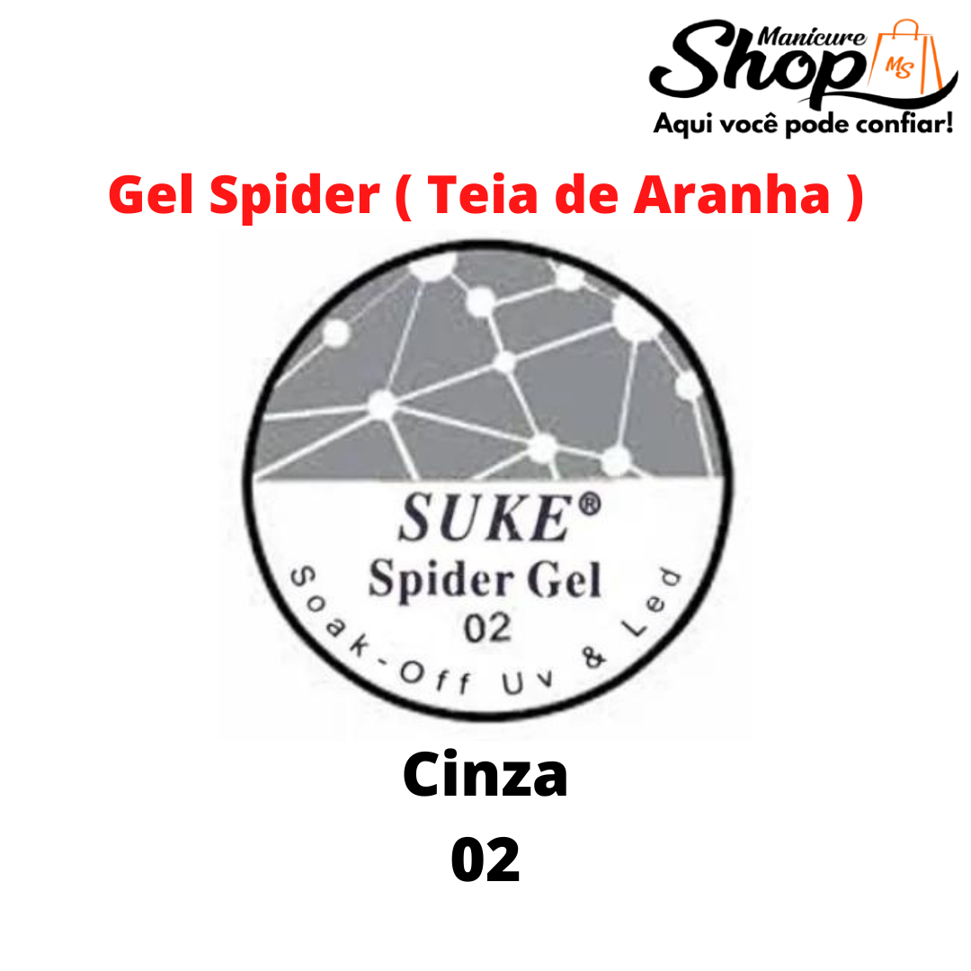 Gel Spider/Aranha – SUKE – Cinza N02