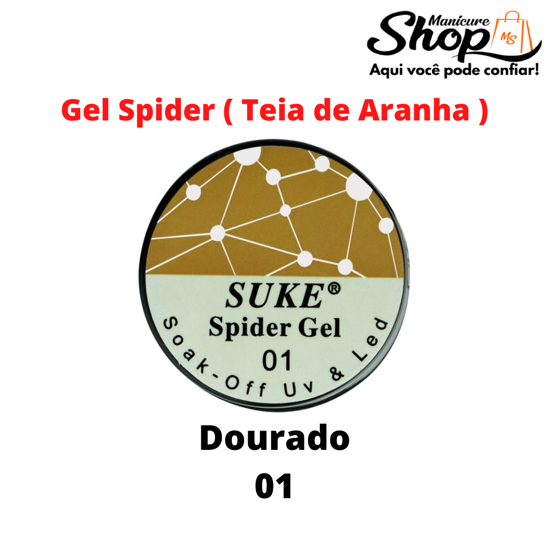 Gel Spider/Aranha – SUKE – Dourado N01