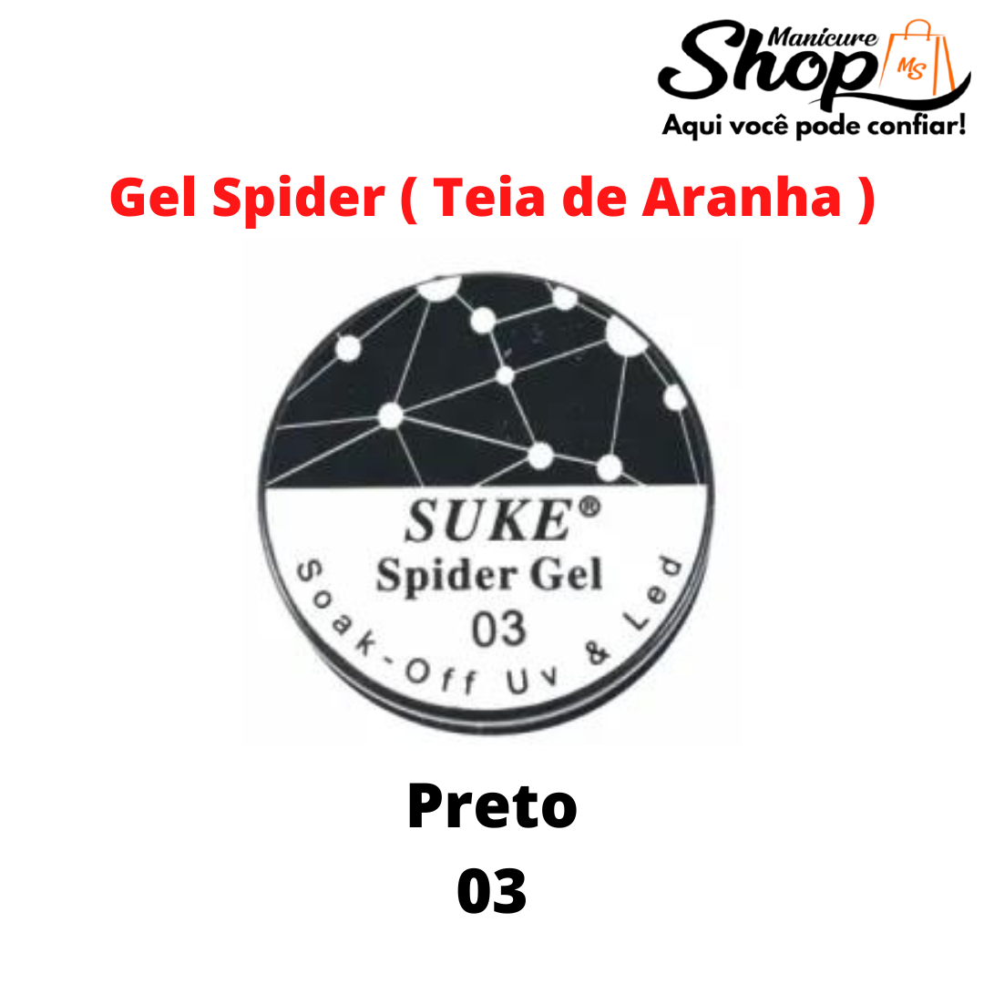 Gel Spider / Teia Aranha – SUKE – Preto N03
