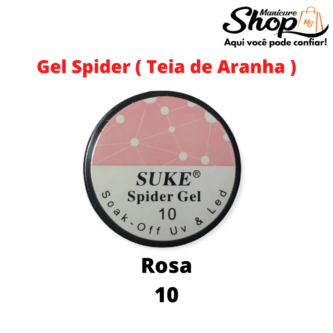 Gel Spider/Aranha – SUKE – Rosa N10