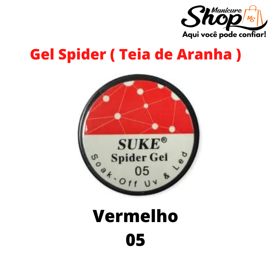 Gel Spider/Aranha – SUKE – Vermelho N05
