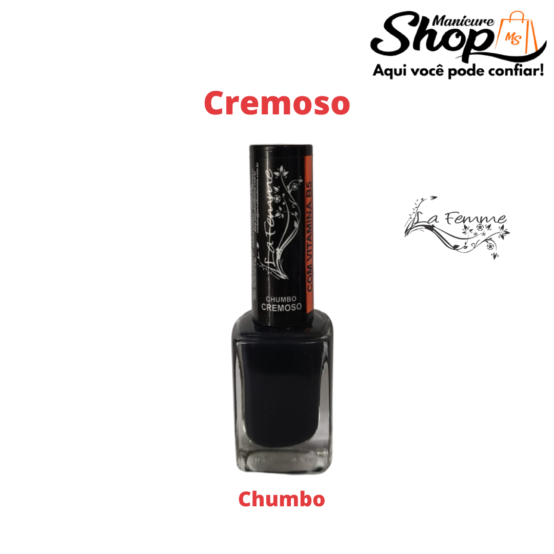 Esmalte – Chumbo – Coleção Cremosos – 9ml – La Femme