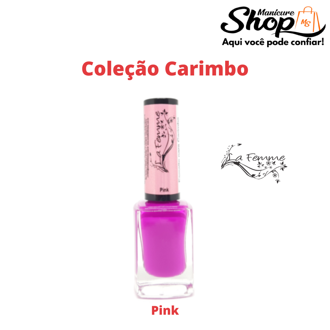 Esmalte – Pink – P/ Carimbo – 9ml – La Femme