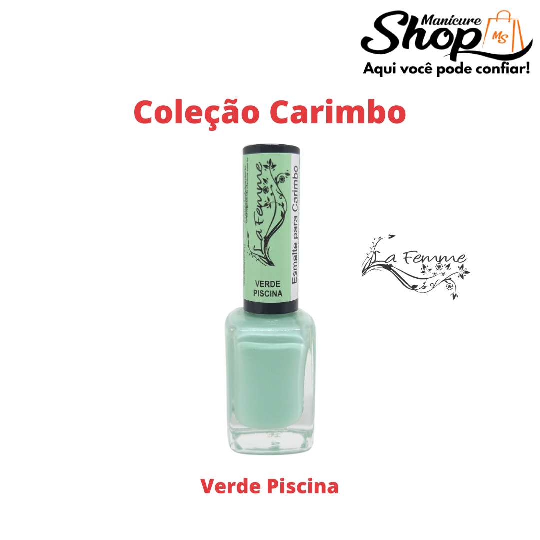 Esmalte – Verde Piscina – P/ Carimbo – 9ml – La Femme
