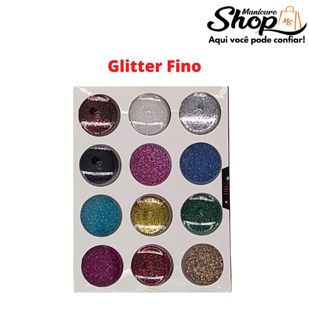 Decoração – Glitter Fino – 12 Cores