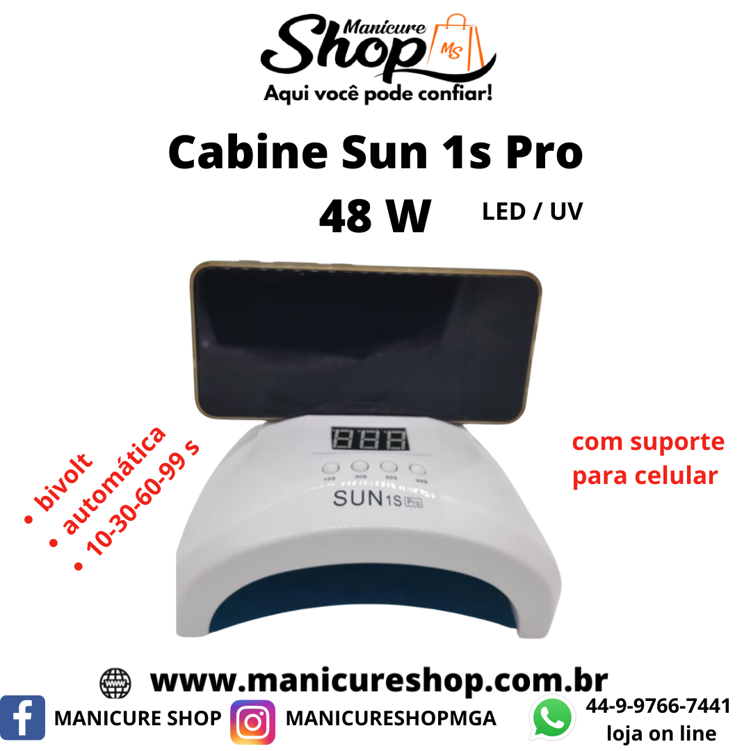 Cabine LED / UV 48W – SUN 1s PRO