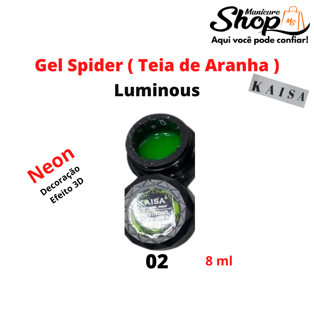 Gel Spider/Aranha – Luminous Neon N02 – KAISA