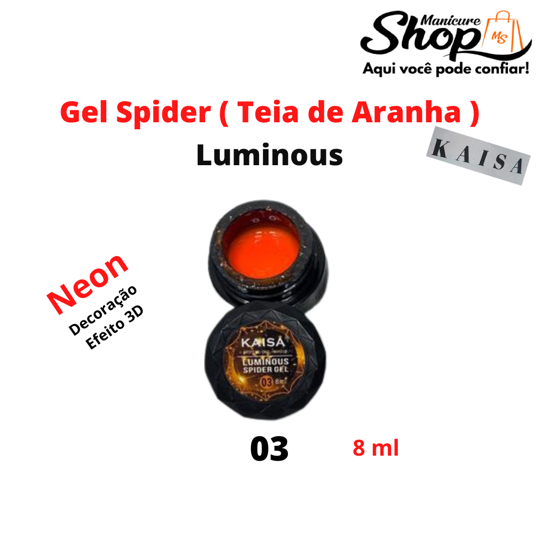 Gel Spider/Aranha – Luminous Neon N03 – KAISA
