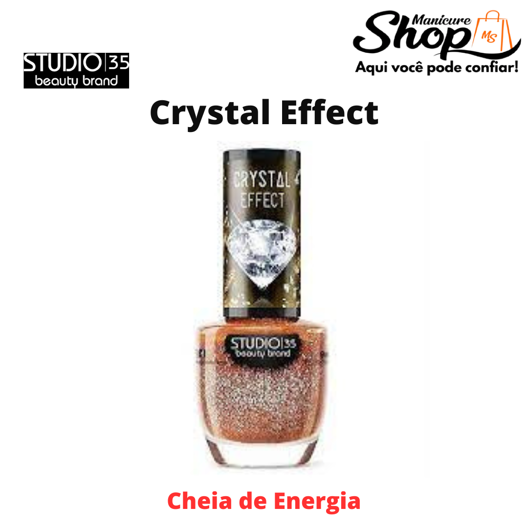 Esmalte Glitter – Cheia De Energia – 9ml – Crystal Effect – STUDIO 35