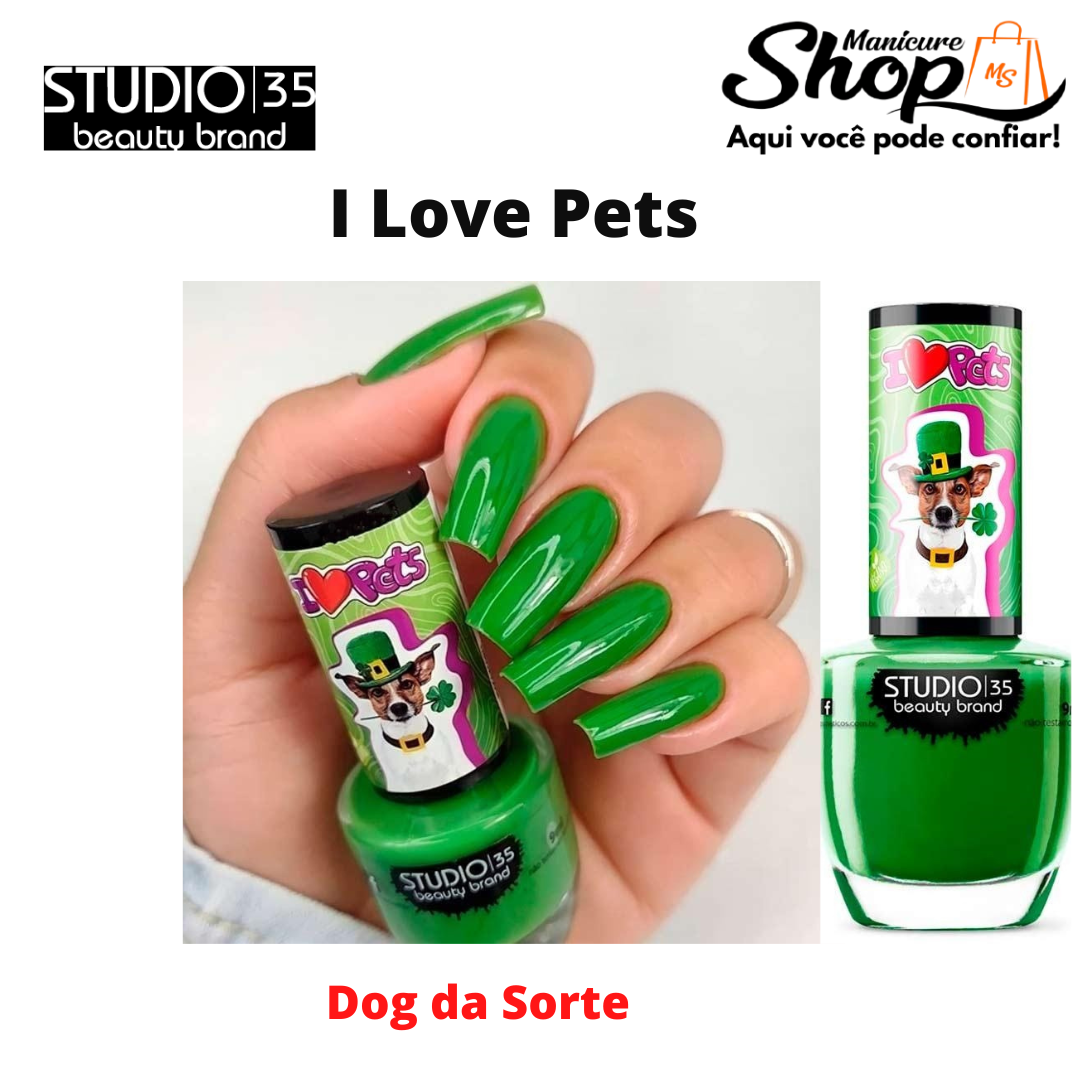 Esmalte Cremoso – Dog Da Sorte – 9ml – I Love Pets – STUDIO 35