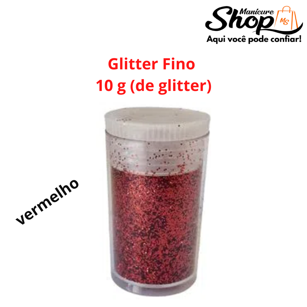 Glitter Fino – Vermelho – 10g