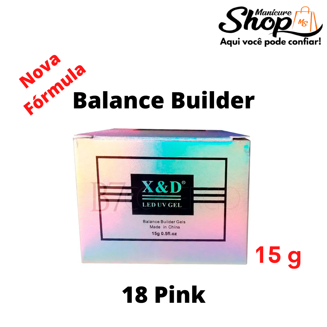 Gel LED UV – 18 Pink – Balance Builder – 15g – X&D